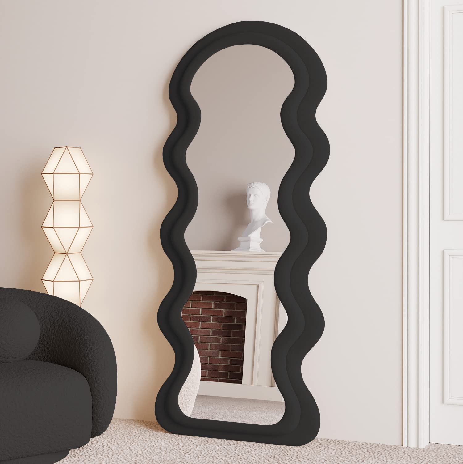 WAVE MIRROR スタンドミラー Amazon.com: BOJOY Full Length Wavy Mirror, 63